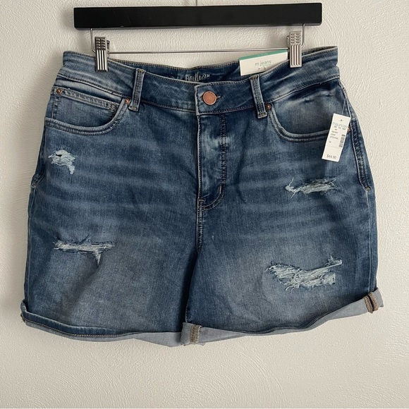 M Jeans by Maurices women’s Jean shorts everflex high rise size 14 NWT - Picture 1 of 13